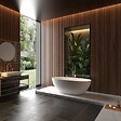 STANO - Baignoire îlot design en solid surface ovale MALMO 165 cm - vignette