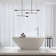 STANO - Baignoire îlot design en solid surface ovale HELSINKI 170 cm - vignette