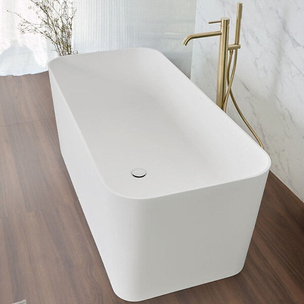 SANYCCES - Baignoire îlot design en sanydur rectangulaire RUST 150 cm - large