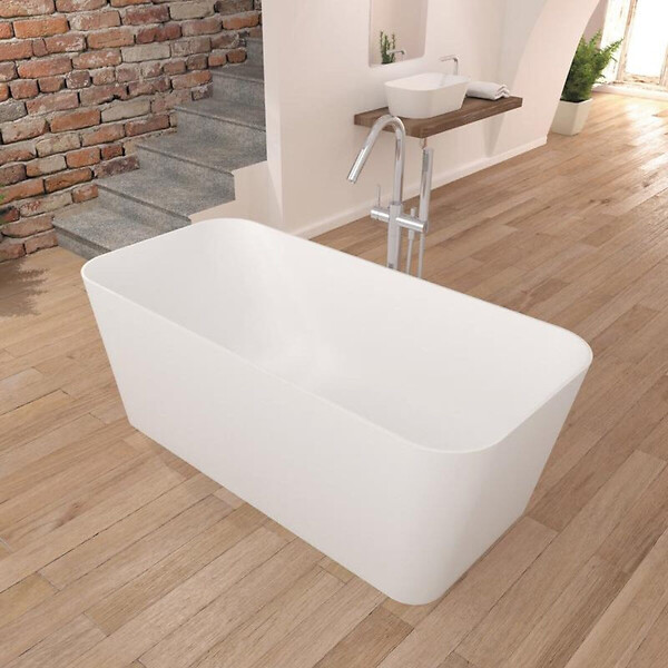 SANYCCES - Baignoire îlot design en sanydur rectangulaire RUST 150 cm - large