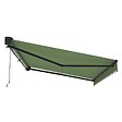 OVIALA - Store banne semi-intégral 3x2,5m en aluminium vert cactus - Paimpol - vignette