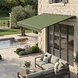 OVIALA - Store banne semi-intégral 2,5 x 2 m en aluminium vert cactus - Brehat - vignette
