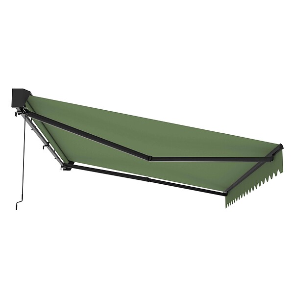 OVIALA - Store banne semi-intégral 2,5 x 2 m en aluminium vert cactus - Brehat - large