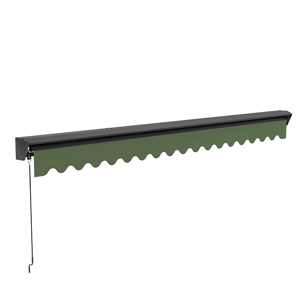 OVIALA - Store banne semi-intégral 2,5 x 2 m en aluminium vert cactus - Brehat - large