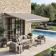 OVIALA - Store banne semi-intégral 2,5 x 2 m en aluminium beige - Brehat - vignette