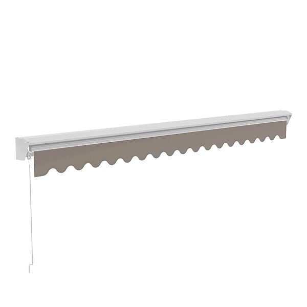 OVIALA - Store banne semi-intégral 2,5 x 2 m en aluminium beige - Brehat - large