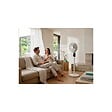 JOCCA - Ventilateur sur pied 30W Blanc 8 Vitesses Hauteur réglable 70-100cm Oscillation 3D 120° Minuterie 12h Écran Digital Jocca - vignette