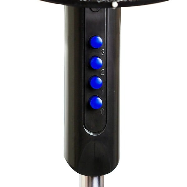 JOCCA - Ventilateur sur pied 45W H125cm Oscillation 90° 3 vitesses 5 pales Design Noir & Bleu Débit d'air puissant Fortes Chaleurs Jocca - large