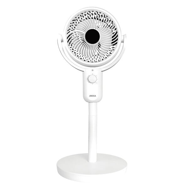 JOCCA - Ventilateur sur pied 50W blanc 3 Vitesses Oscillation 75° Tête Inclinable 90° Ventilateur de Maison Salon Chambre Bureau Jocca - large