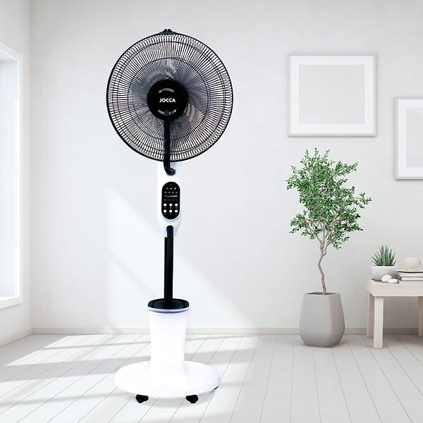 JOCCA - Ventilateur Brumisateur sur pied mobile 75W H125cm Vaporisation Eau Programmable Oscillation 60° Air frais Fortes Chaleurs Jocca - large