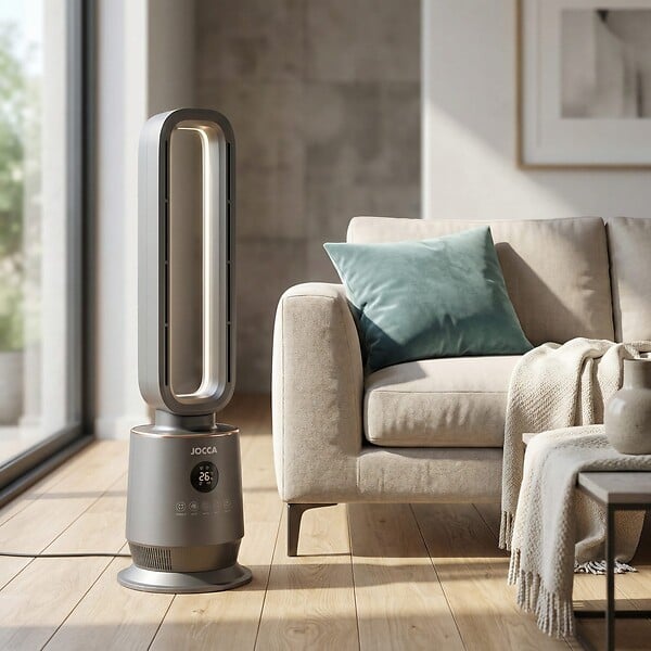 JOCCA - Ventilateur Sans Pales Chaud/Froid Oscillant 70° Chauffage Céramique PTC 2000W Télécommande Minuterie 12h LED 8 Couleurs Jocca - large