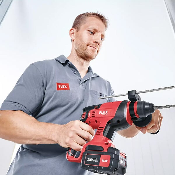 FLEX - Marteau perforateur FLEX CHE 18.0-EC C SDS-plus 1,7J 18V (vendu sans batterie) - large