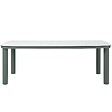 OVIALA - Table de jardin structure en aluminium 8 personnes L213x90cm vert - Nocera - vignette