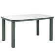 OVIALA - Table de jardin structure en aluminium 6 personnes L150x90cm vert - Nocera - vignette