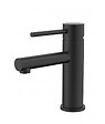 LUXURYBAIN - LuxuryBain, Robinet, mitigeur de lavabo rond design noir mat pour salle de bain - vignette