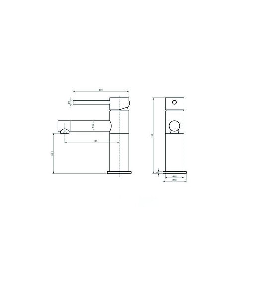 LUXURYBAIN - LuxuryBain, Robinet, mitigeur de lavabo design doré pour salle de bain - large