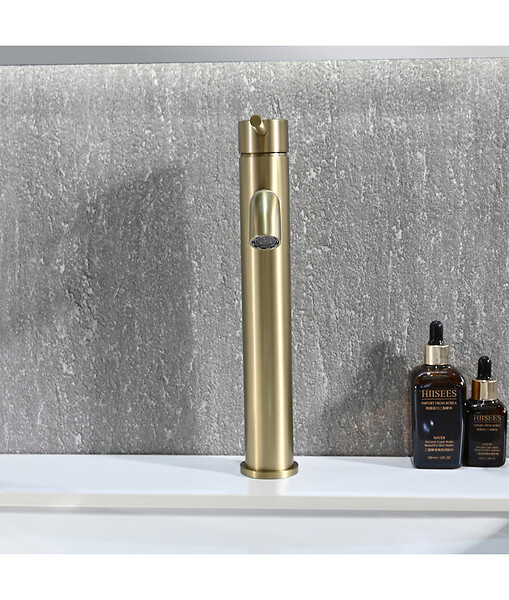 LUXURYBAIN - LuxuryBain, Robinet, mitigeur de lavabo design doré pour salle de bain - large