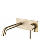 LUXURYBAIN - LuxuryBain, Robinet, mitigeur de lavabo encastré rond design doré pour salle de bain - vignette