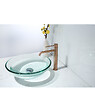 LUXURYBAIN - LuxuryBain, Robinet, mitigeur de lavabo encastré rond design noir mat pour sallle de bain - vignette