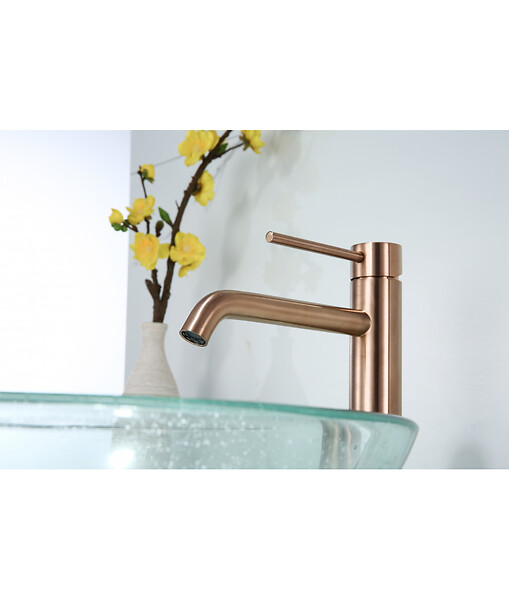 LUXURYBAIN - LuxuryBain, Robinet, mitigeur de lavabo encastré rond design noir mat pour sallle de bain - large