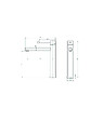 LUXURYBAIN - LuxuryBain, Robinet, mitigeur réhaussé de lavabo design cuivré pour salle de bain - vignette