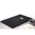 STANO - Receveur de douche 90 x 90 cm extra plat noir PIATTO en SoliCast® surface ardoisée - vignette