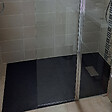 STANO - Receveur de douche 90 x 90 cm extra plat noir PIATTO en SoliCast® surface ardoisée - vignette