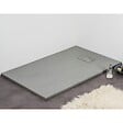 STANO - Receveur de douche 90 x 140 cm extra plat gris PIATTO en SoliCast® surface ardoisée - vignette