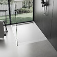 STANO - Receveur de douche 90 x 160 cm extra plat blanc LUCIA en SoliCast® surface ardoisée - vignette