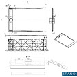 STANO - Receveur de douche 90 x 140 cm extra plat gris LUCIA en SoliCast® surface ardoisée - vignette