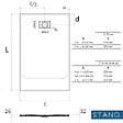 STANO - Receveur de douche 80 x 100 cm extra plat blanc PIATTO en SoliCast® surface ardoisée - vignette