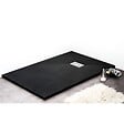 STANO - Receveur de douche 90 x 120 cm extra plat noir PIATTO en SoliCast® surface ardoisée - vignette