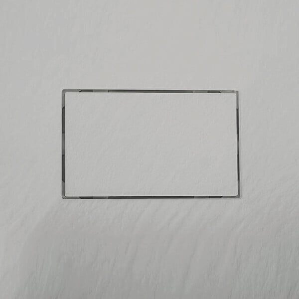 STANO - Receveur de douche 80 x 80 cm extra plat gris PIATTO en SoliCast® surface ardoisée - large
