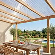 MCCOVER - Lot 2 plaques polycarbonate ondulées PO 76/18 + 2 kits de fixation Translucide, l.90 cm, L.200 cm - vignette