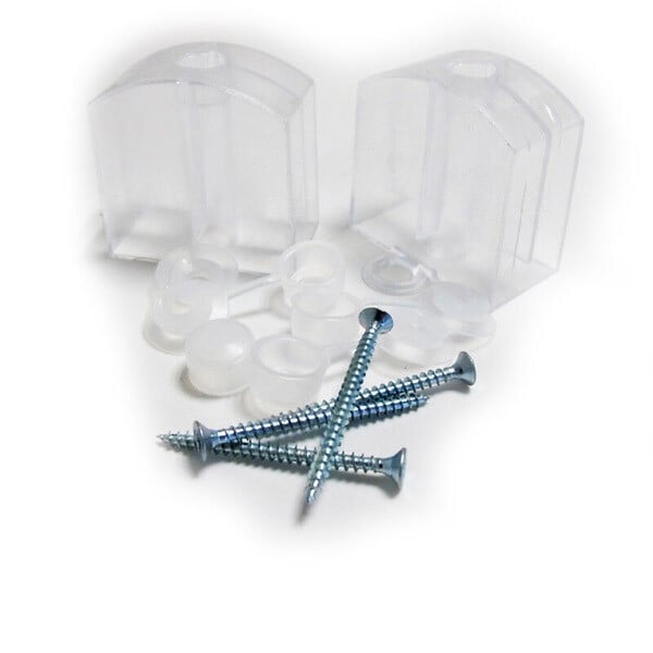 MCCOVER - Lot 5 plaques polycarbonate ondulées alvéolaires GO177/51 mm + 5 kits de fixation Translucide, l.92cm, L.152cm - large