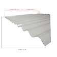 MCCOVER - Lot 5 plaques polycarbonate ondulées PO 76/18+ 6 kits de fixation Translucide, l.90 cm, L.3 m - vignette