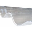 MCCOVER - Lot 2 plaques polycarbonate ondulées alvéolaire GO 177/51 mm + 2 kits de fixation Translucide, l.92cm, L.152cm - vignette