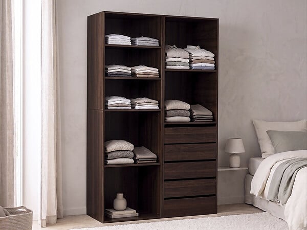HABITAT ET JARDIN - Kit dressing " Opéra " modulable - 2 éléments - Marron - large