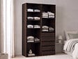 HABITAT ET JARDIN - Kit dressing " Opéra " modulable - 2 éléments - Marron - vignette