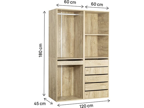 HABITAT ET JARDIN - Kit dressing " Opéra " modulable - 2 éléments - Beige - large