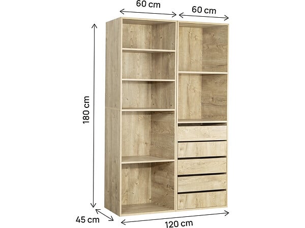 HABITAT ET JARDIN - Kit dressing " Opéra " modulable - 2 éléments - Beige - large