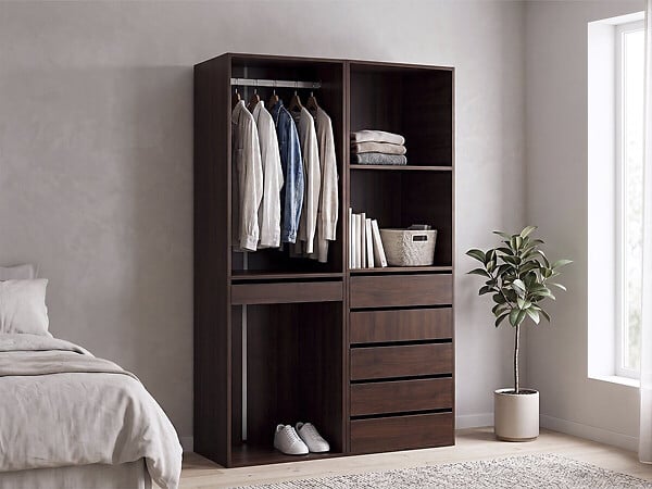 HABITAT ET JARDIN - Kit dressing " Opéra " modulable - 2 éléments - Marron - large