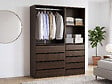 HABITAT ET JARDIN - Kit dressing " Opéra " modulable - 2 éléments - Marron - vignette