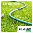 VOUNOT - Lot de 200 piquets de fixation pour jardin U 150x30mm en acier galvanise - vignette