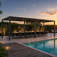 CONCEPT USINE - Pergola bioclimatique double 3x6 m noire PAROS - vignette