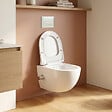SWISS AQUA TECHNOLOGIES - Infinitio WC sans bride avec fonction bidet thermostatique + Abattant softclose (SATINF011RREXPBFCT) - vignette