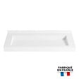 ISTONE - Ultra plan vasque autoportant 1200 x 520 x 100 mm, en Solid Surface, blanc mat (ERGO-1200) - vignette