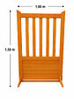 GD MENUISERIES - Portillon En Bois Ajouree Traverse Droit L1m x H1,50 - vignette