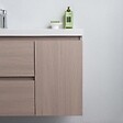 KIAMAMI VALENTINA - Meuble De Salle De Bains Suspendu De 90Cm Avec Lavabo A Gauche, Profondeur De 39Cm | Malaga - vignette