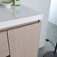 KIAMAMI VALENTINA - Meuble De Salle De Bains Suspendu De 90Cm Avec Lavabo A Gauche, Profondeur De 39Cm | Malaga - vignette